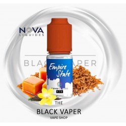El aroma Empire State de Nova Liquides, tiene un Sabor a tabaco suave, con toque de vainilla y caramelo.
