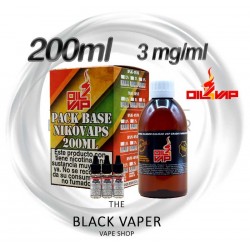 Pack Base y Nikovaps (3mg/ml) 200ml - Oil4vap