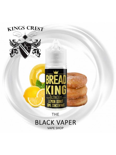Aroma Bread King 30ml de Kings Crest sabor a donut con limón.