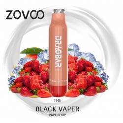 Pod desechable Dragbar Strawberry Ice 600 puffs - Zovoo sabor a fresas dulces
