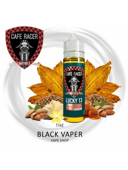 Lucky 13 50ml - Café Racer Sabor a tabaco, vainilla, almendra y caramelo