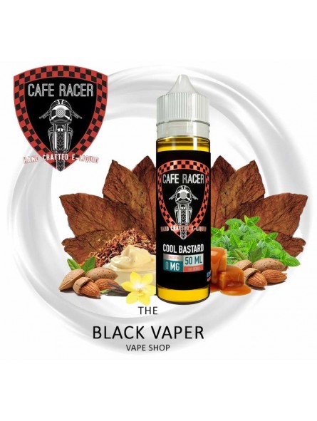 Cool Bastard 50ml - Café Racer Sabor a tabaco, vainilla, almendra, caramelo, mentol