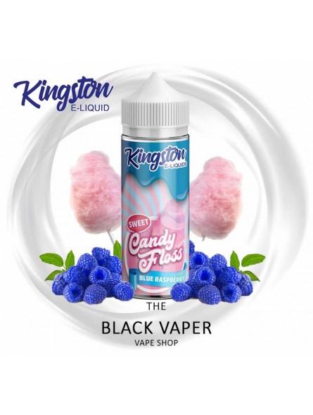 Blue Raspberry 100ml - Kingston E-liquids sabor a algodon de azùcar con frambuesa