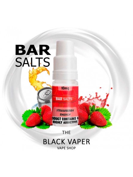 Compra Strawberry Energy 10ml de Bar Salts con sabor bebida energética, fresa.