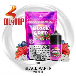 Pack Black & Red + NikoVaps - Oil4Vap sabor fresa, mora, arándano y mentol.