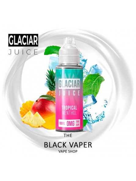 Tropical Menthol 100ml de Glaciar Juice sabor a fruta tropical, mentol, hielo.