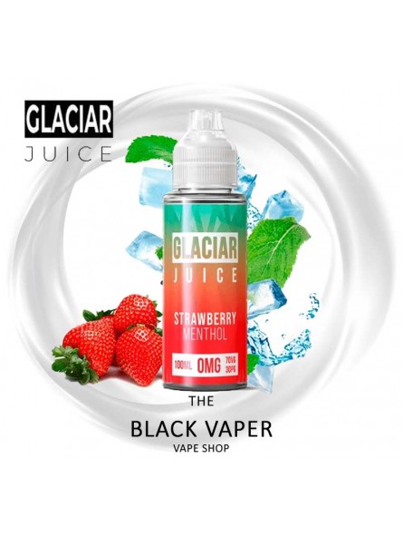 Strawberry Menthol 100ml de Glaciar Juice sabor a fresa, mentol, hielo.