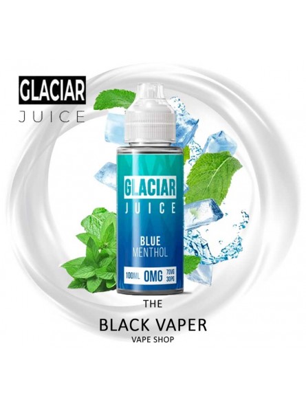 Blue Menthol 100ml de Glaciar Juice sabor a arándano, mentol, hielo.