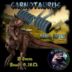 Resistencia Carnotaurus - Davido coils, dual 0,16ohm