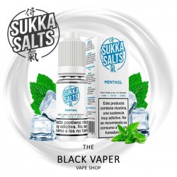 Menthol 10ml de Sukka Salts con sabor a menta, hielo