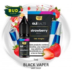 Comprar Strawberry Bull 10ml de Olé Salts con sabor a bebida energética con fresas.