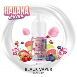 Comprar Pink 10ml de Havana Dream Nic Salts con sabor a fresa, grosella negra, algodón de azúcar.