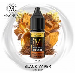 Comprar Sweet Tobacco 10ml de Magnum Vape Pod Salts con sabor a hojas de tabaco, caramelo, flan.