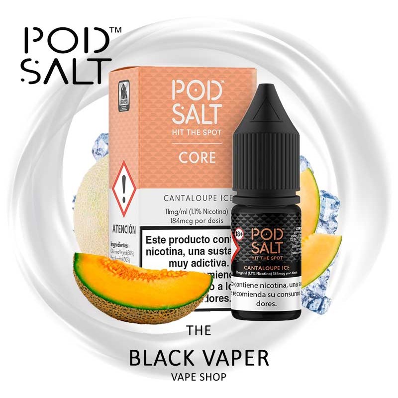 Comprar Cantaloupe Ice 10ml de Pod Salt Core con sabor a melón, hielo.