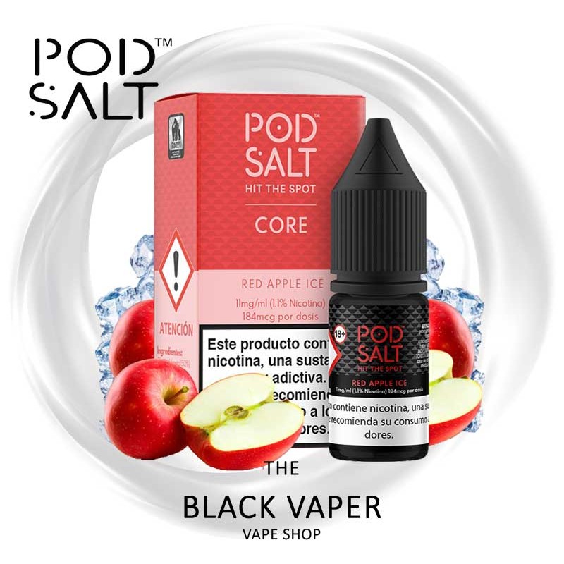 Comprar Red Apple Ice 10ml de Pod Salt Core con sabor a manzanas, hielo.