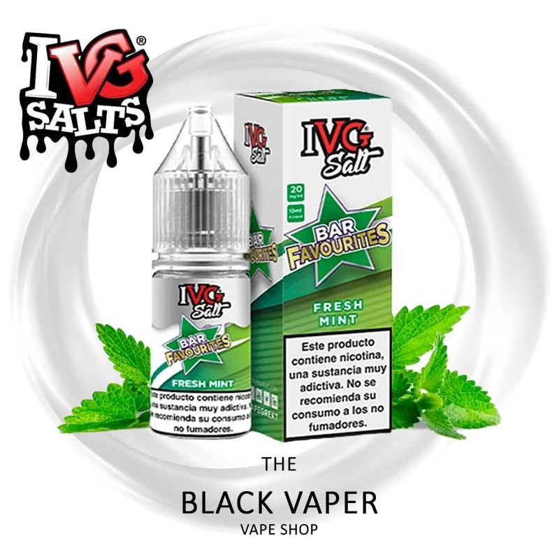 Comprar Fresh Mint 10ml de IVG Favourite Bar Salts con sabor a menta.