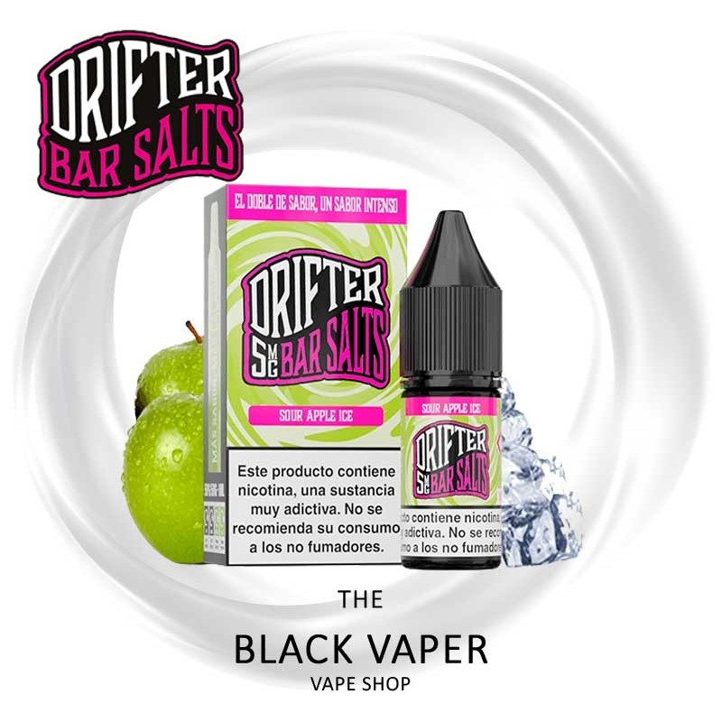Juice Sauz Drifter Bar Salts Sour Apple Ice 10ml sales de nicotina manzana verde ácida con frescor para pod