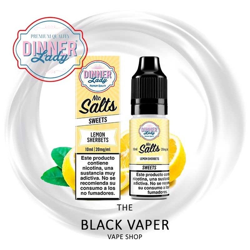 Compra Lemon Sherbets 10ml de Dinner Lady Salts con sabor a sorbete, limón.