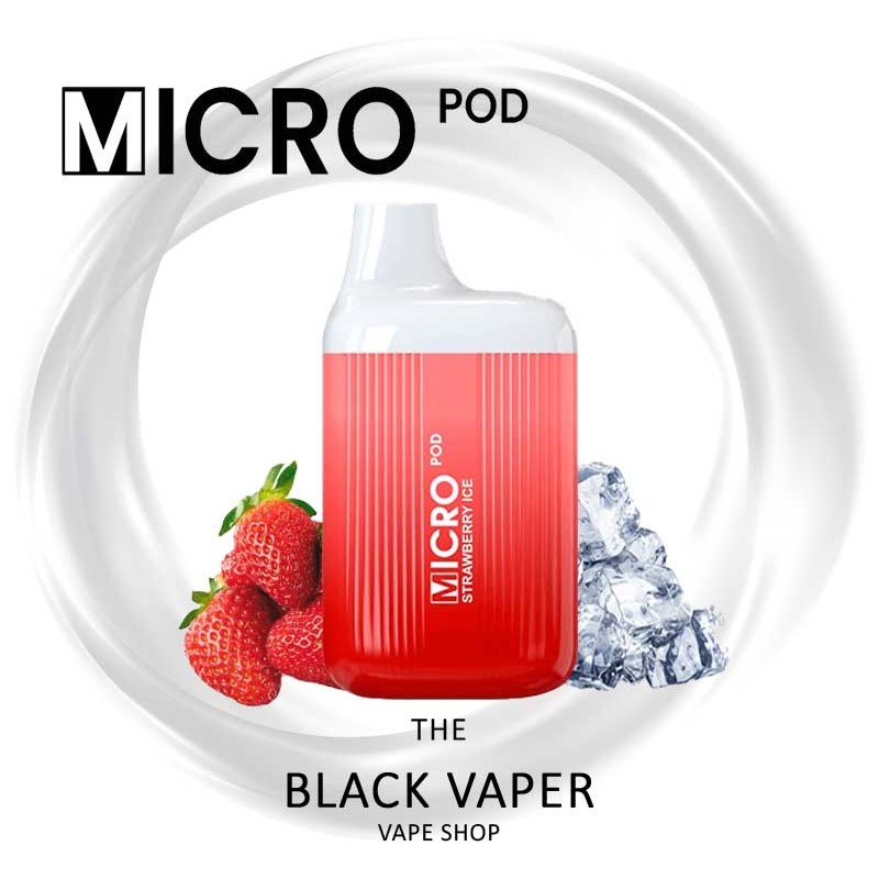 Comprar Pod desechable Strawberry Ice de Micro Pod con sabor a fresas, hielo.
