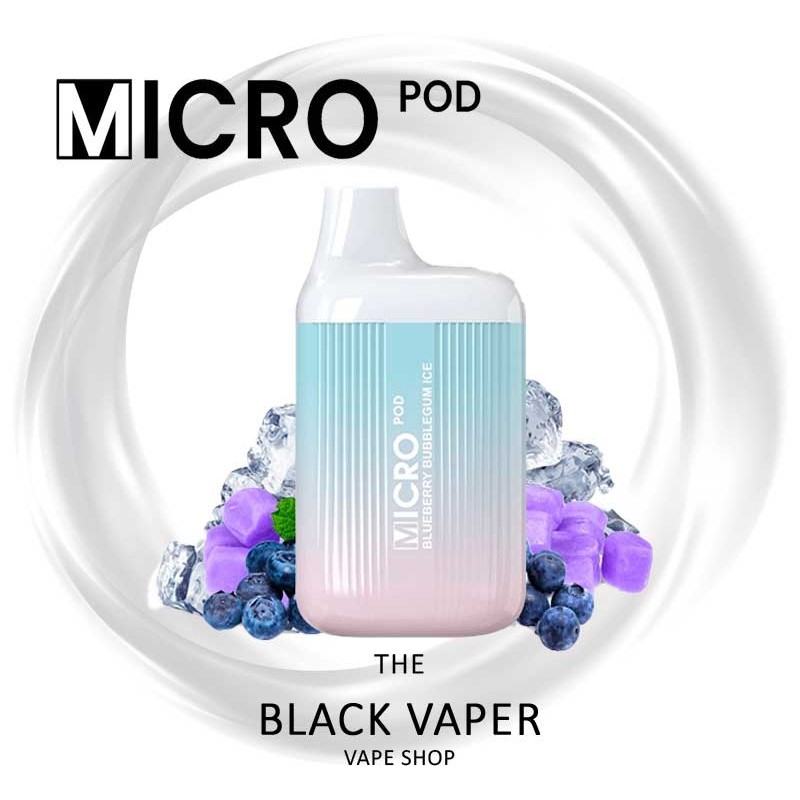 Compra Pod desechable Blueberry Bubblegum Ice de Micro Pod con sabor a arándano, chicle, hielo.