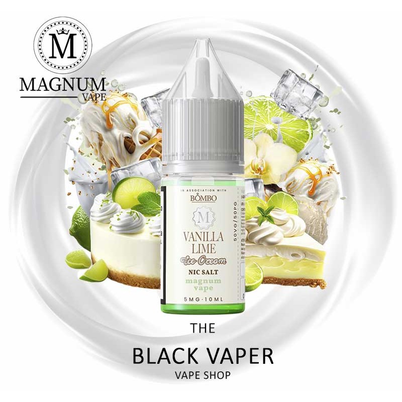 Compra Vanilla Lime Ice Cream 10ml de Magnum Vape Nic Salts con sabor a tarta helado, vainilla ,lima, hielo.