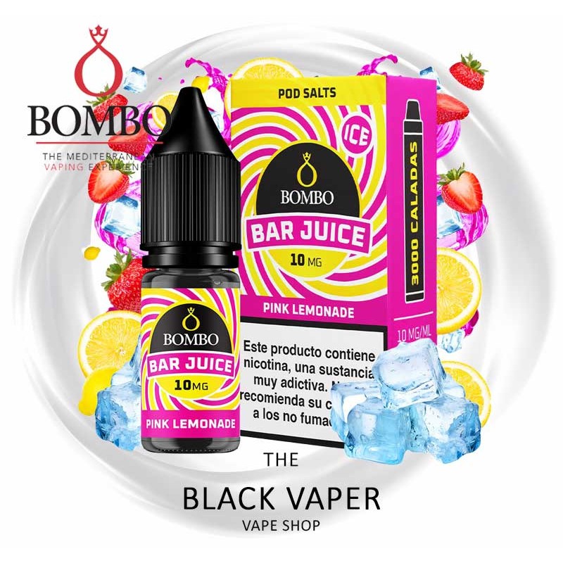 Compra Pink Lemonade Ice 10ml de Bar Juice & Bombo con sabor a fresas, limonada, hielo.