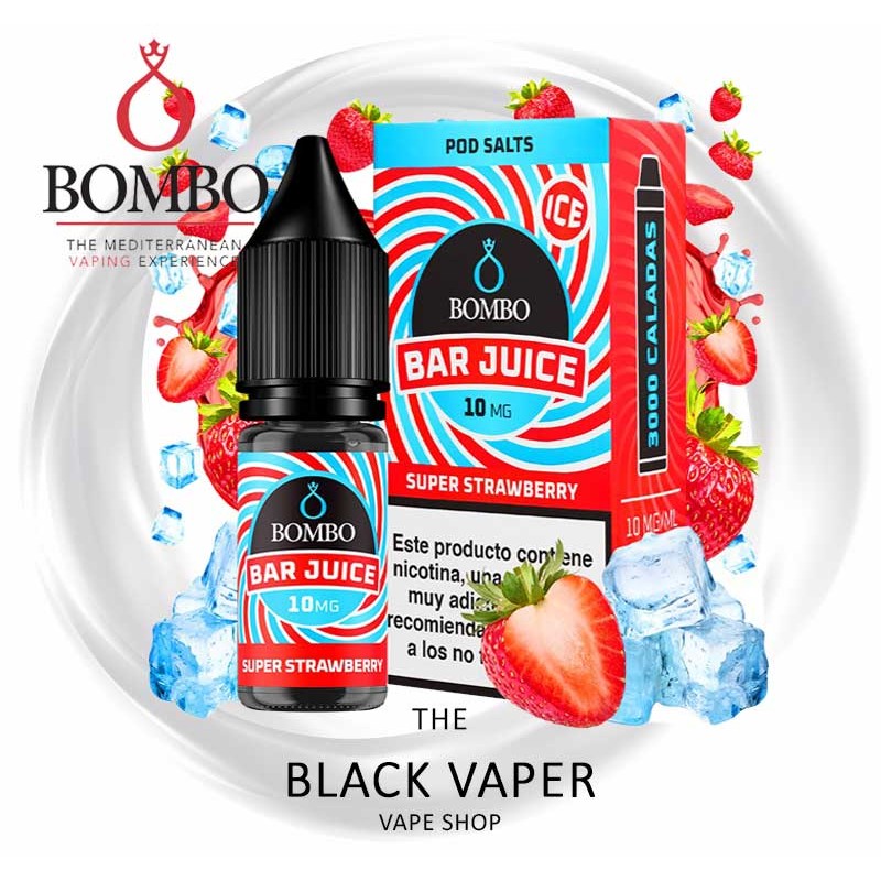 Compra Super Strawberry Ice 10ml de Bar Juice & Bombo con sabor a fresas, hielo.