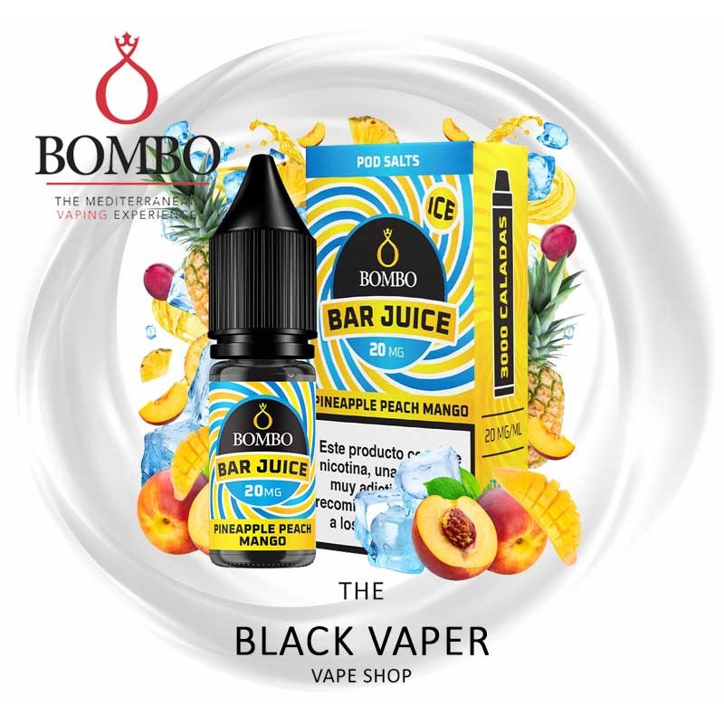 Compra Pineapple Peach Mango Ice 10ml de Bar Juice & Bombo con sabor a piña, melocotón, mango, hielo.