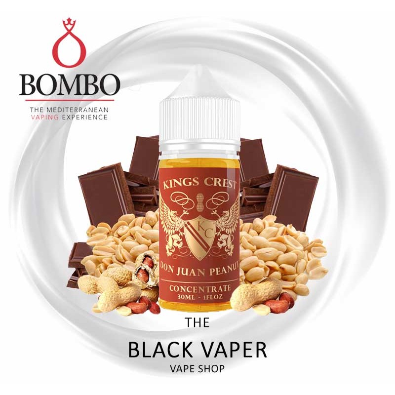 Compra Aroma Don Juan Peanut 30ml de Kings Crest con sabor a nuez pecana, chocolate, cacahuete.