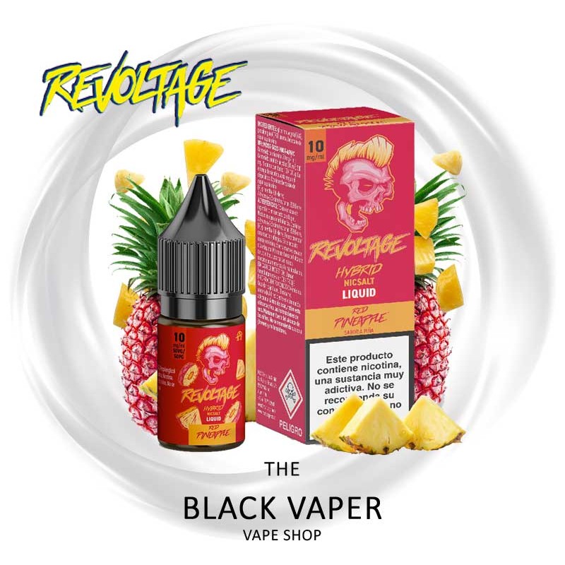 Compra Red Pineapple 10ml de Revoltage Hybrid Nic Salts con sabor a piña roja.