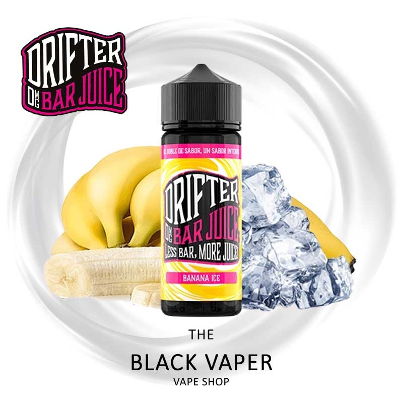 Compra Banana Ice 100ml de Juice Sauce Drifter Bar, con sabor a plátano, hielo.