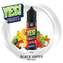 Compra Tropical 50ml de Yes Fruits con sabor a fresa, kiwi, plátano, uva, cereza, papaya.