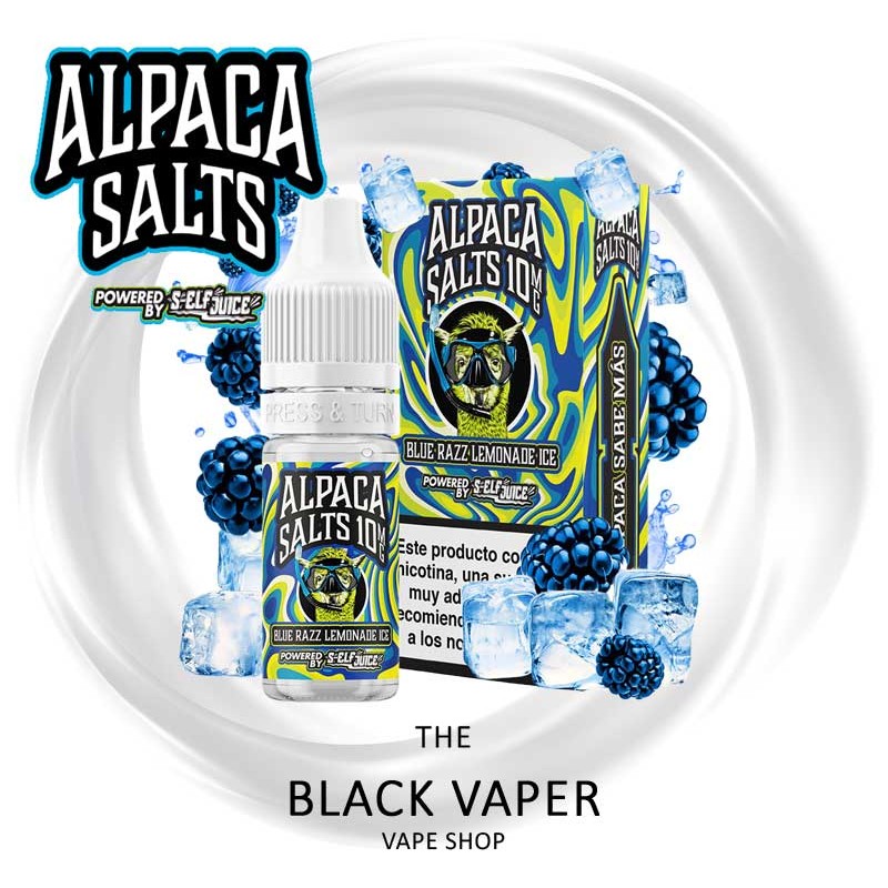 Compra Blue Razz Lemonade Ice 10ml de Alpaca Salts con sabor a limonada, frambuesa, hielo.