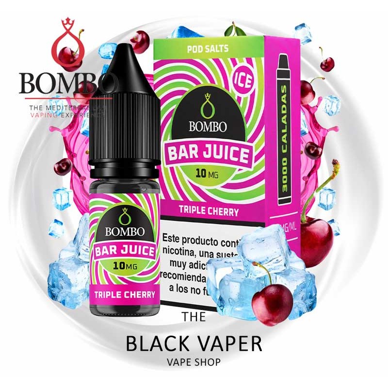 Comprar Triple Cherry Ice 10ml de Bar Juice & Bombo con sabor a cereza, hielo.