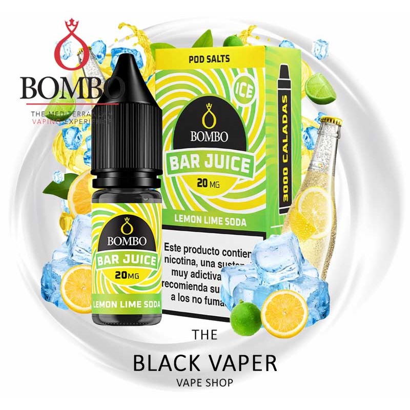 Comprar Lemon Lime Soda Ice 10ml de Bar Juice & Bombo con sabor a lima, limón, soda, hielo.