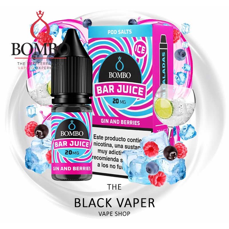 Compra Gin & Berries Ice 10ml de Bar Juice & Bombo con sabor a gin, bayas silvestres, hielo.