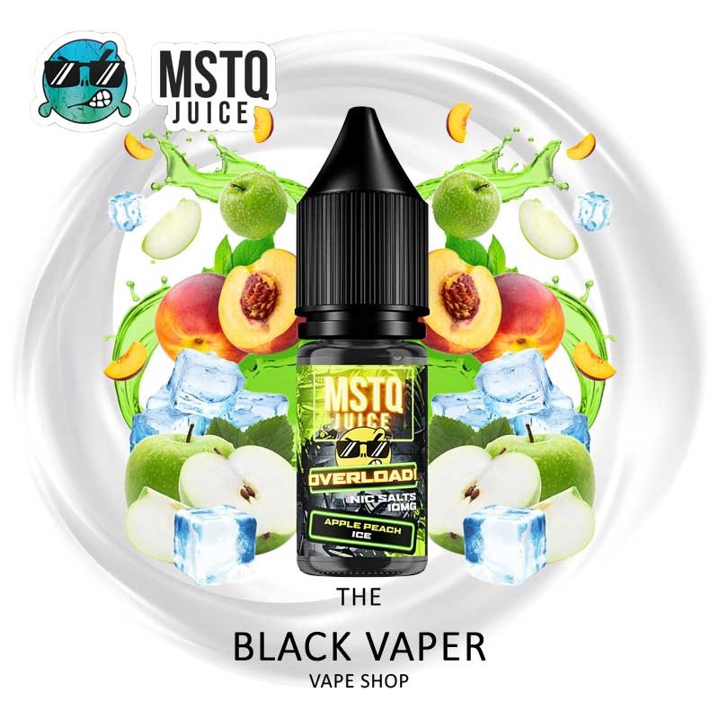 Compra Apple Peach Ice 10ml de MSTQ Juice Overload Nic Salts con sabor a manzana, melocotón, hielo.