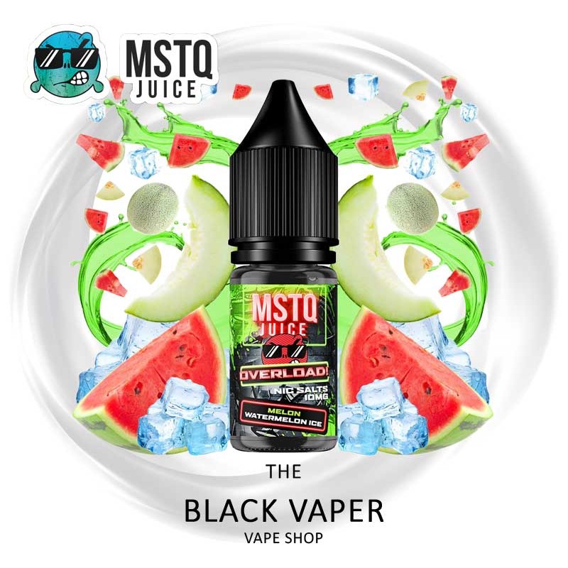 Compra Melon Watermelon Ice 10ml de MSTQ Juice Overload Nic Salts con sabor a melón, sandía, hielo.