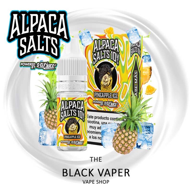 Compra Pineapple Ice 10ml de Alpaca Salts con sabor a piña, hielo.