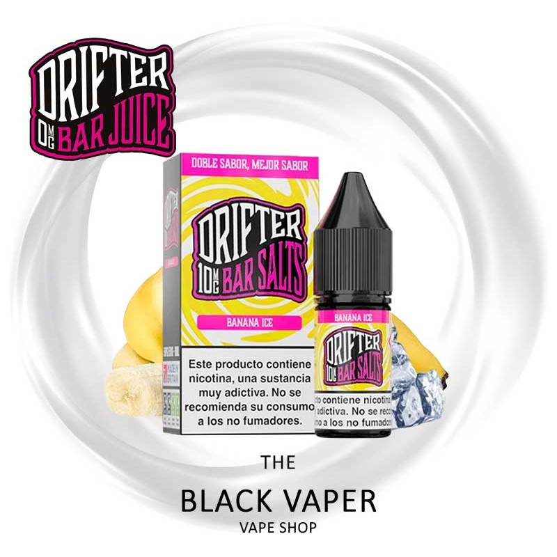 Compra Banana Ice 10ml de Juice Sauz Drifter Bar Salts con sabor a plátano, hielo.