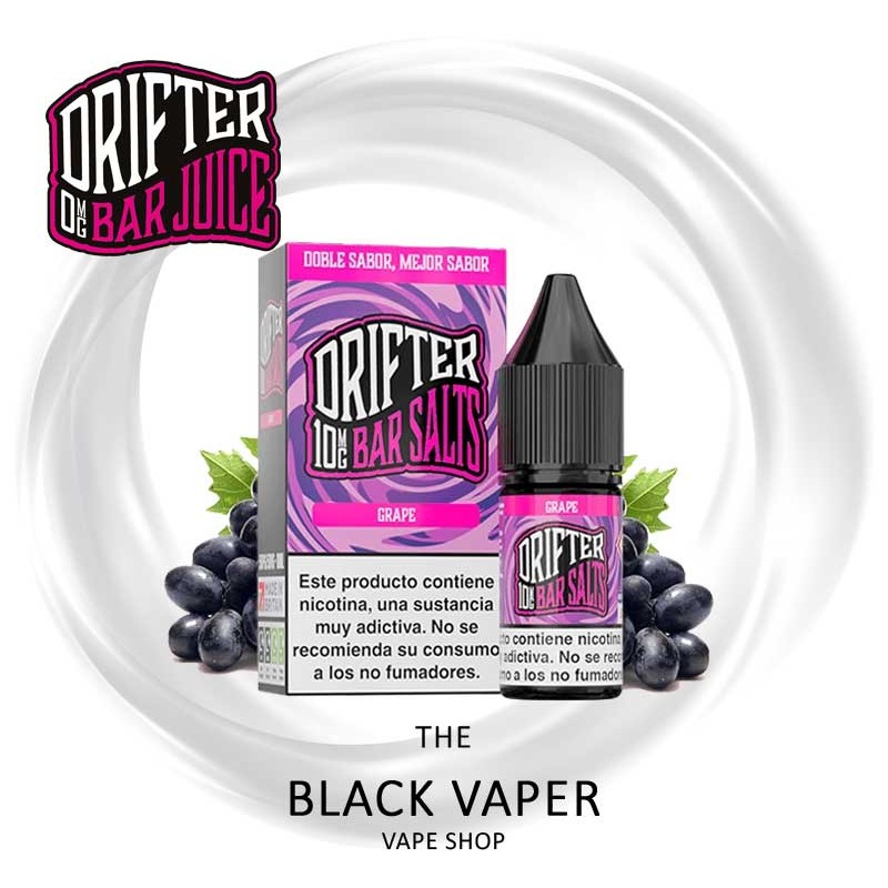 Compra Grape 10ml de la marca Juice Sauz Drifter Bar Salts con sabor a uva.