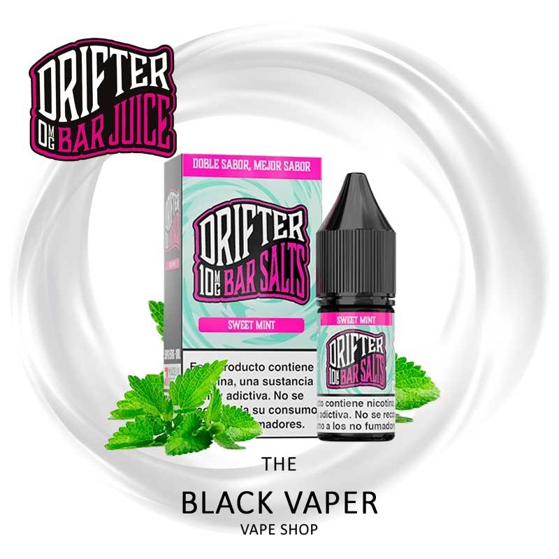 Compra Sweet Mint 10ml de Juice Sauz Drifter Bar Salts con sabor a menta dulce.