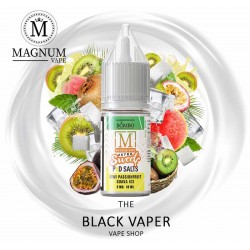 Compra Kiwi Passionfruit Guava Ice 10ml de Magnum Vape Extra Sweet Pod Salts con sabor a kiwi, maracuyá, guayaba, hielo.