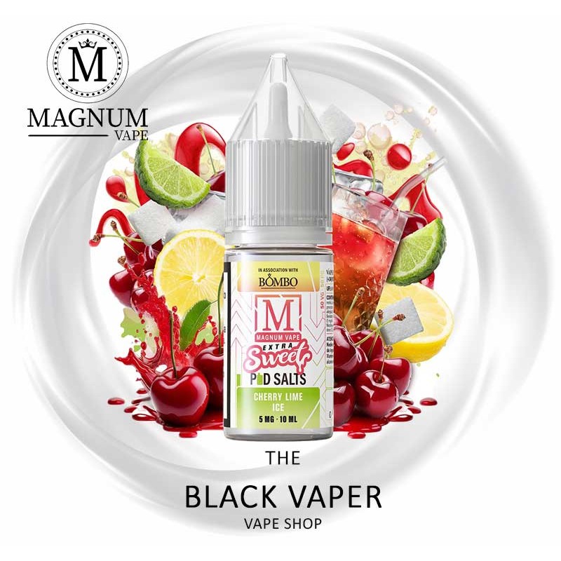 Comprar Cherry Lime Ice 10ml de Magnum Vape Extra Sweet Pod Salts con sabor a cereza, lima, hielo.