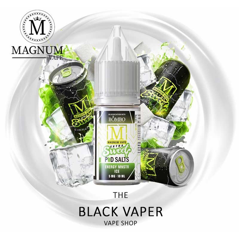 Compra Energy Mnstr Ice 10ml de Magnum Vape Extra Sweet Pod Salts con sabor a bebida energética, hielo.