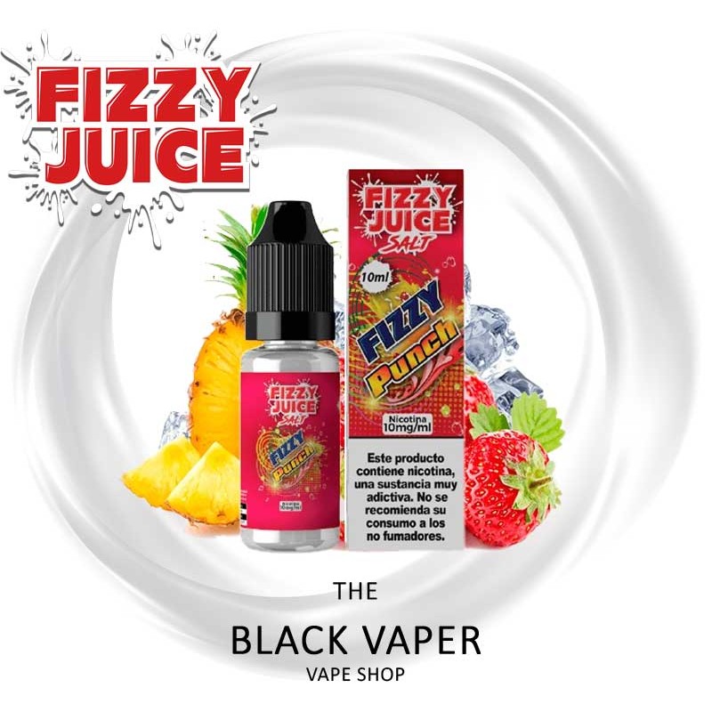 Compra Punch 10ml de Fizzy Juice Salts con sabor a ponche de fresa, piña, hielo