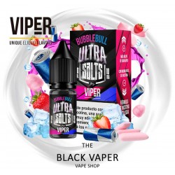 Comprar Bubblebull Ice 10ml de Ultra Salts & Viper con sabor a bebida energética, chicle, fresas, hielo.