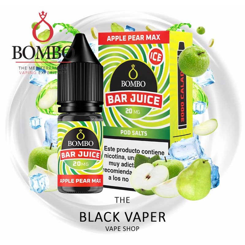 Comprar Apple Pear Max Ice 10ml de Bar Juice & Bombo con sabor a manzana, pera, hielo.