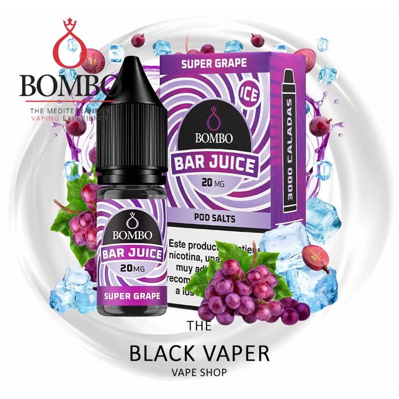 Comprar Super Grape Ice 10ml de Bar Juice & Bombo con sabor a uva, hielo.