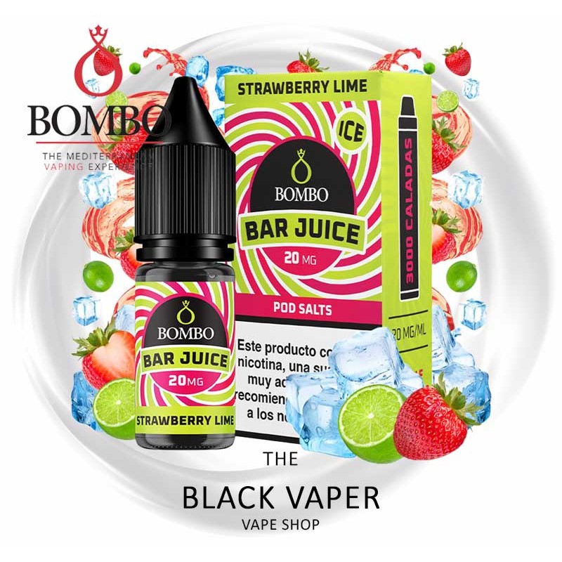 Comprar Strawberry Lime Ice 10ml de Bar Juice & Bombo con sabor a fresas.lima, hielo.